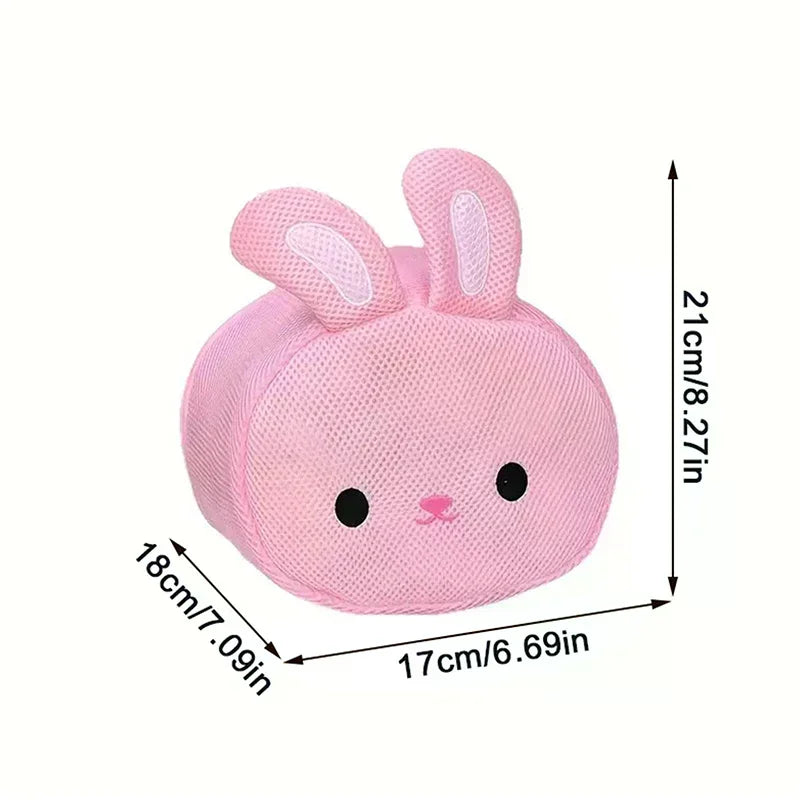 Cute Rabbit Anti-deformation Laundry Bag Mesh Washing Pouch Bras