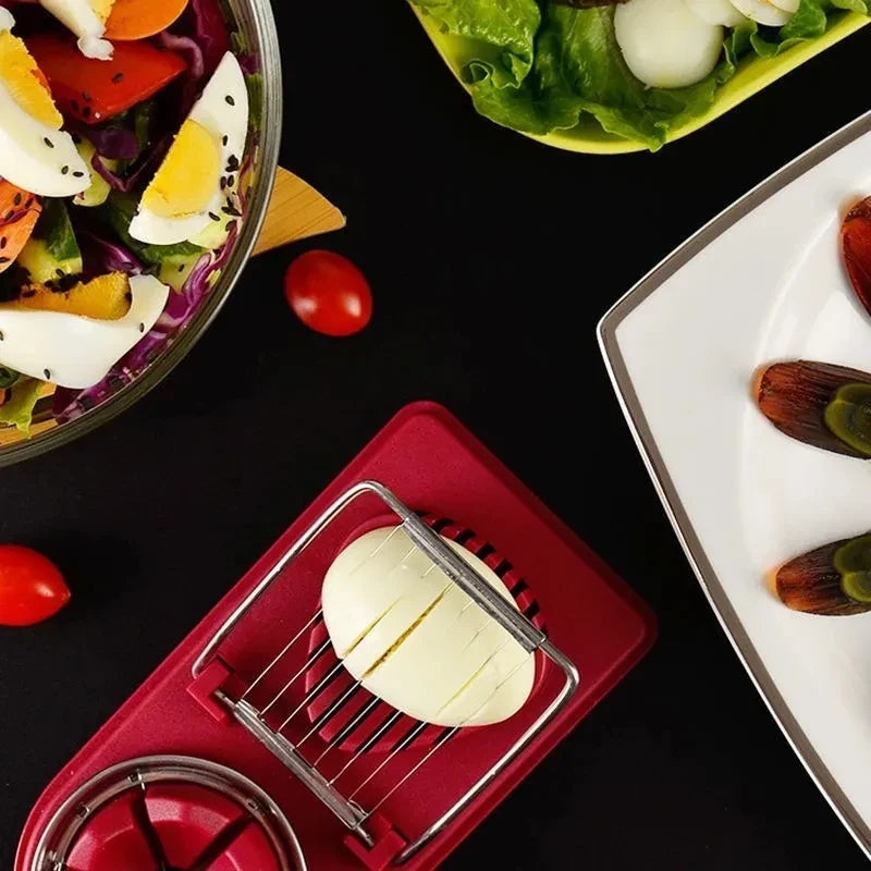 Multifunctional Stainless Steel Egg Slicer for Eggs & Soft Foods