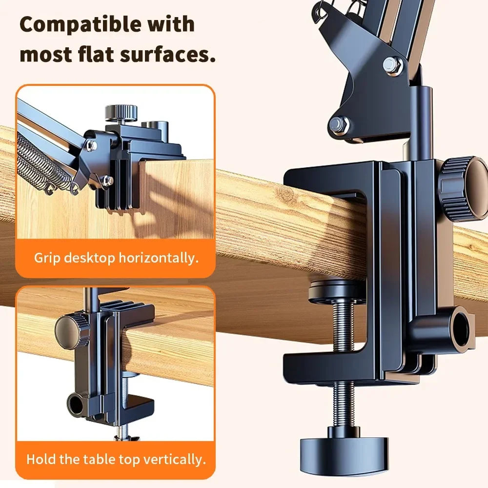 Tablet Holder for Bed – 90cm Metal Arm 360° Rotating Mount