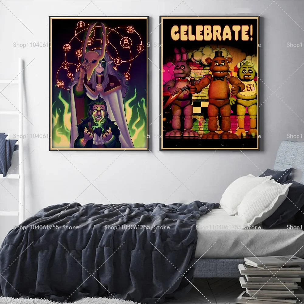 Five Nights at Freddy's Wall Poster – Self-Adhesive Waterproof