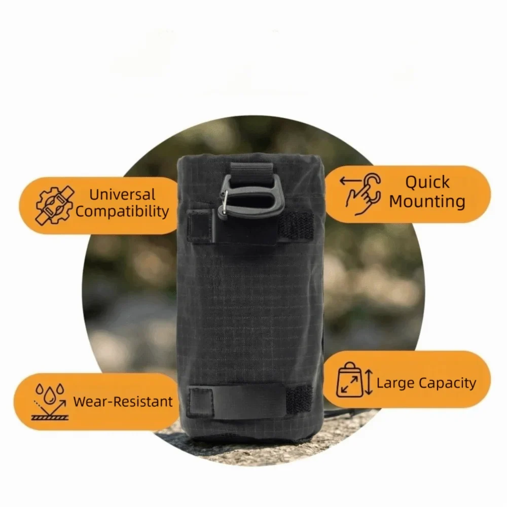 Backpack Strap Pouch | Drawstring Water Bottle Holder