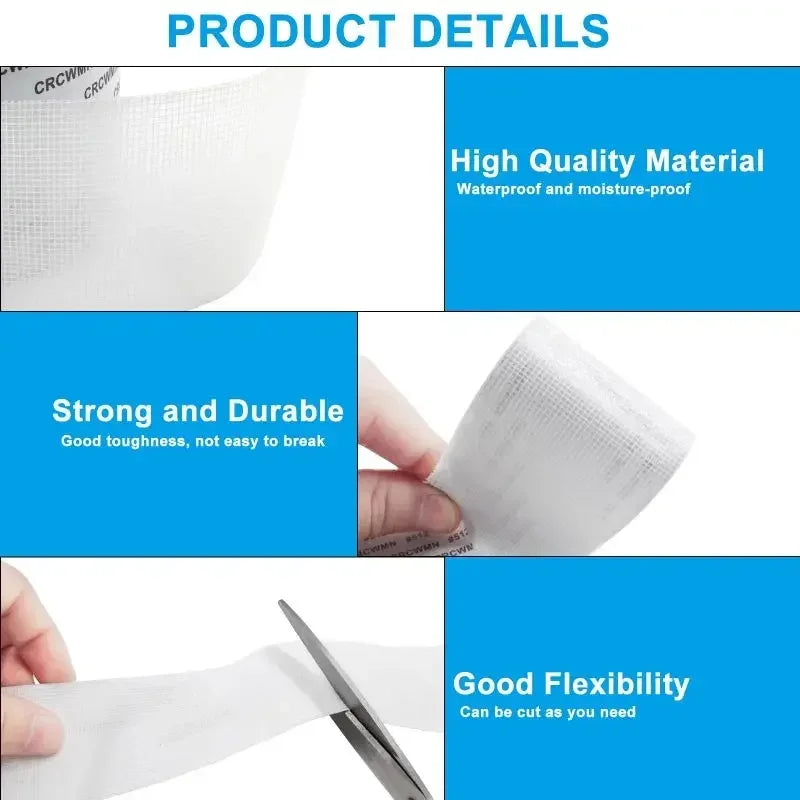 Window Screen Repair Tape – Self-Adhesive Mesh Patch