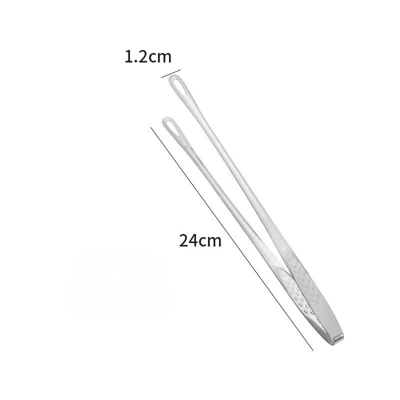 304 Stainless Steel BBQ Tongs – Korean Grill & Steak Clips