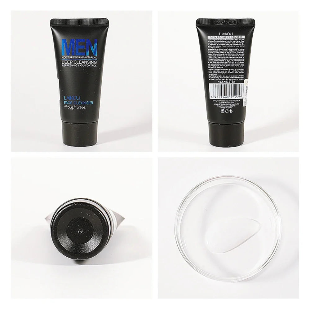 LAIKOU Men Facial Cleanser Face Washing Moisturizing Man Skin Care