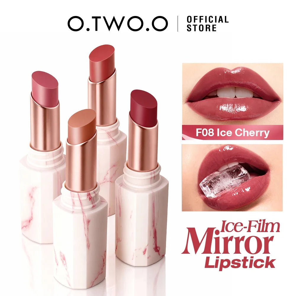 O.TWO.O Mirror Ice-Film Lip Glaze | 24H Glossy Lipstick