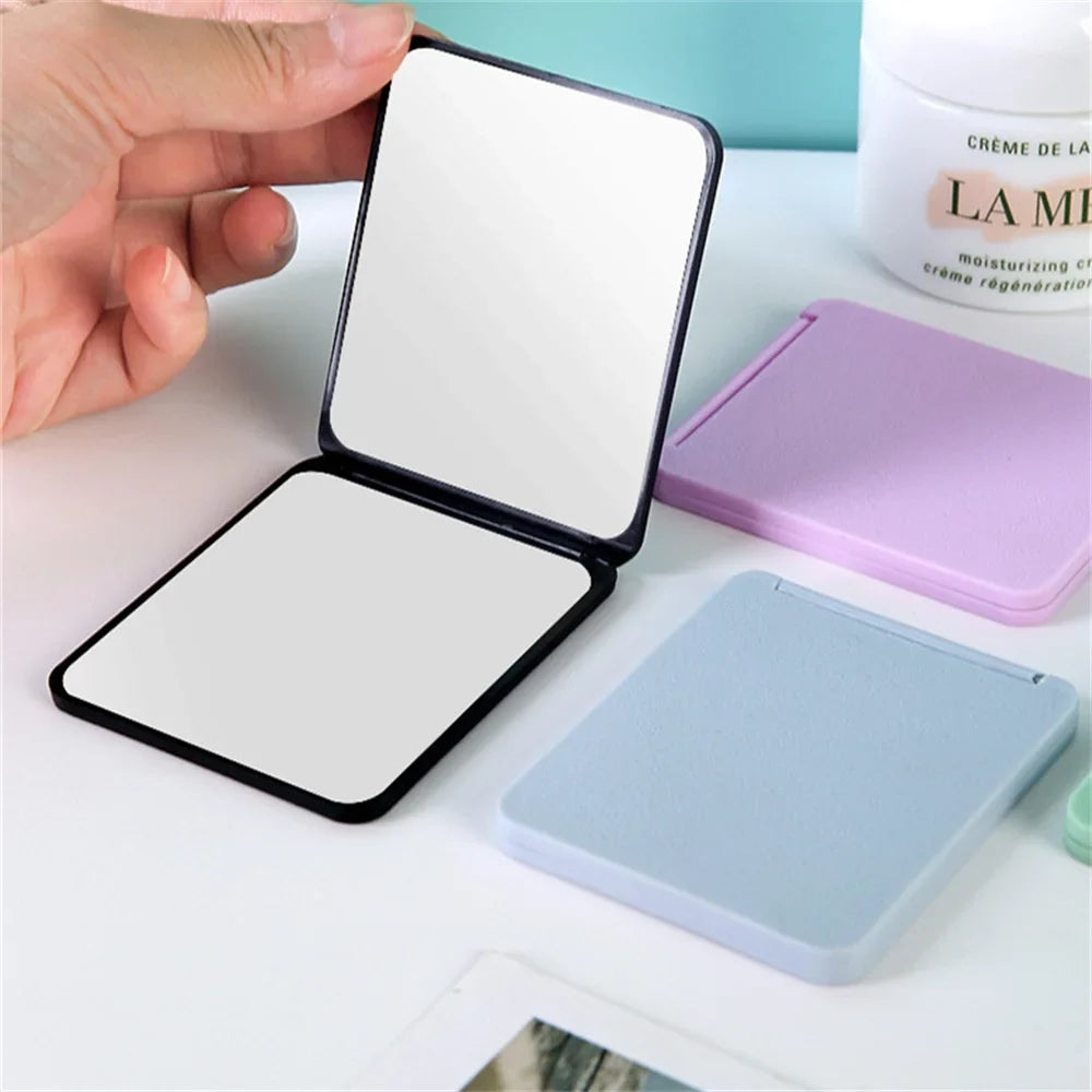 Foldable Compact Makeup Mirror – Portable Mini Travel Mirror