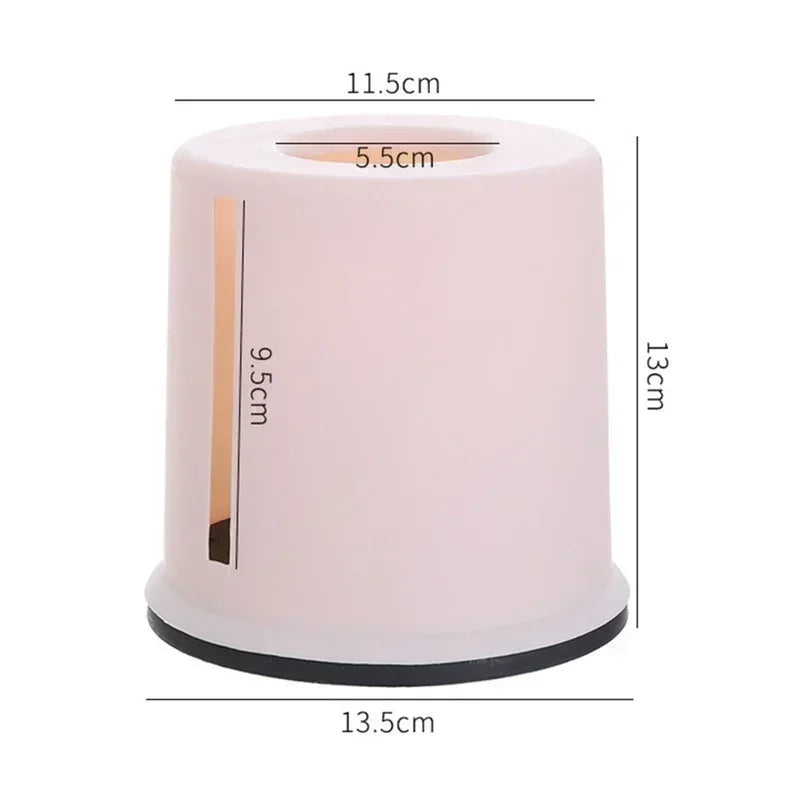 Round Cylinder Tissue Box – Plastic Roll Paper Holder