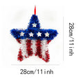 4th of July Patriotic Star Wreath Door & Wall Hanging Decor