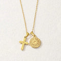 Huitan Double Pendant Necklace – Hip Hop Party Jewelry Women