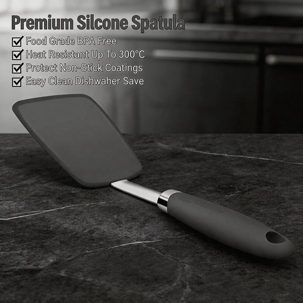 Non-Stick Silicone Cooking Spatula – Heat-Resistant, BPA-Free