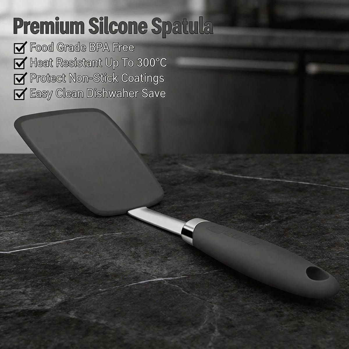 Non-Stick Silicone Cooking Spatula – Heat-Resistant, BPA-Free