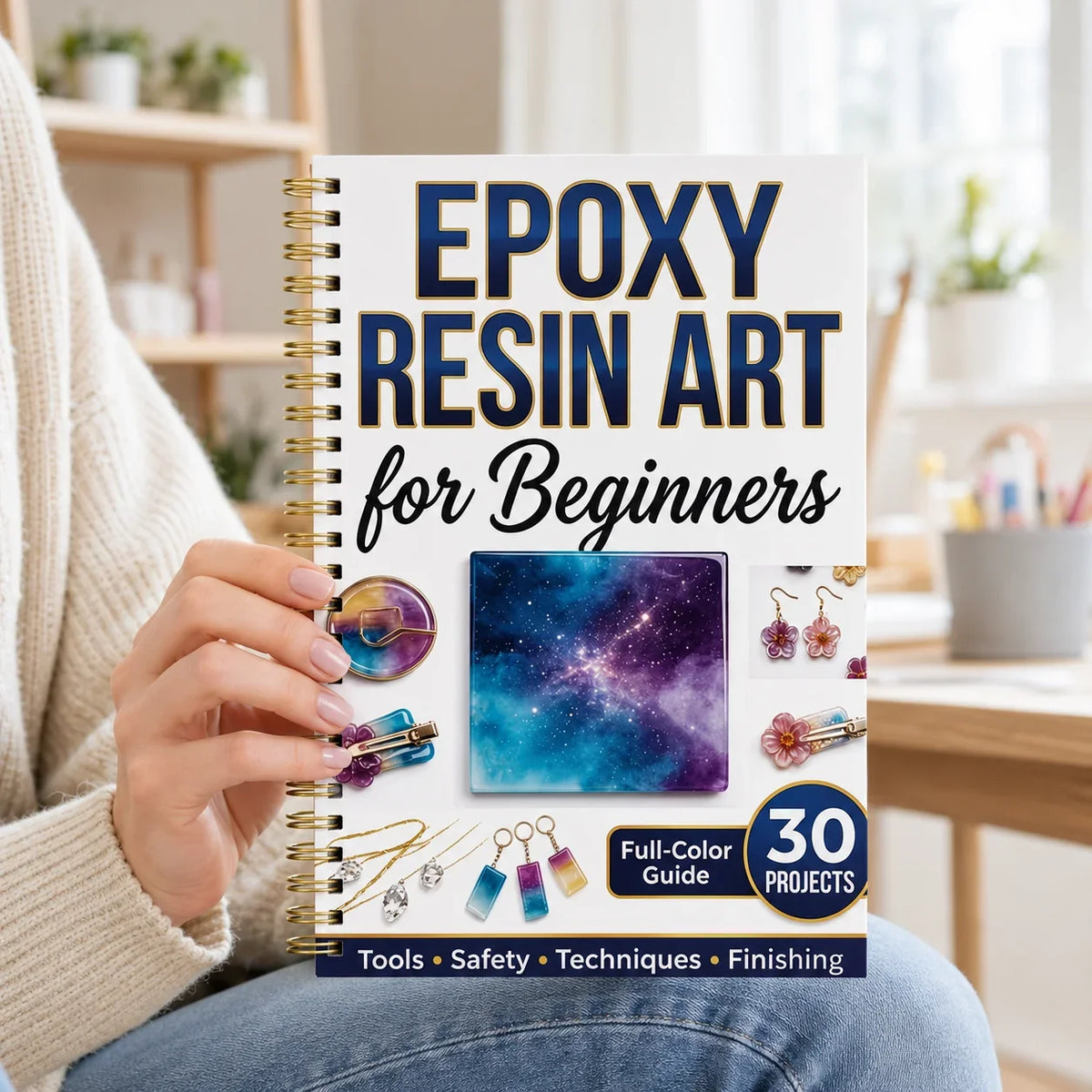 Introduction A5 Spiral Guide Epoxy Resin Art 30 Full Handmade