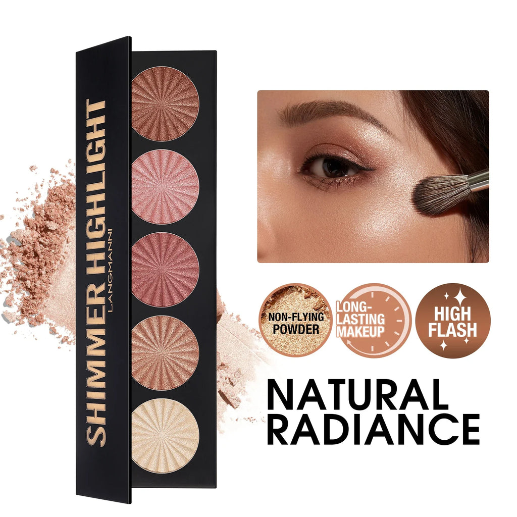 Highlighting Contouring Palette 5 Colours All-in-one Makeup