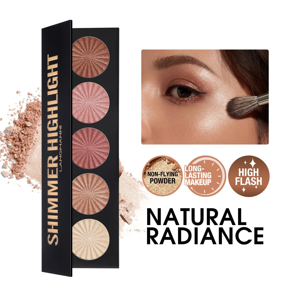 Highlighting Contouring Palette 5 Colours All-in-one Makeup