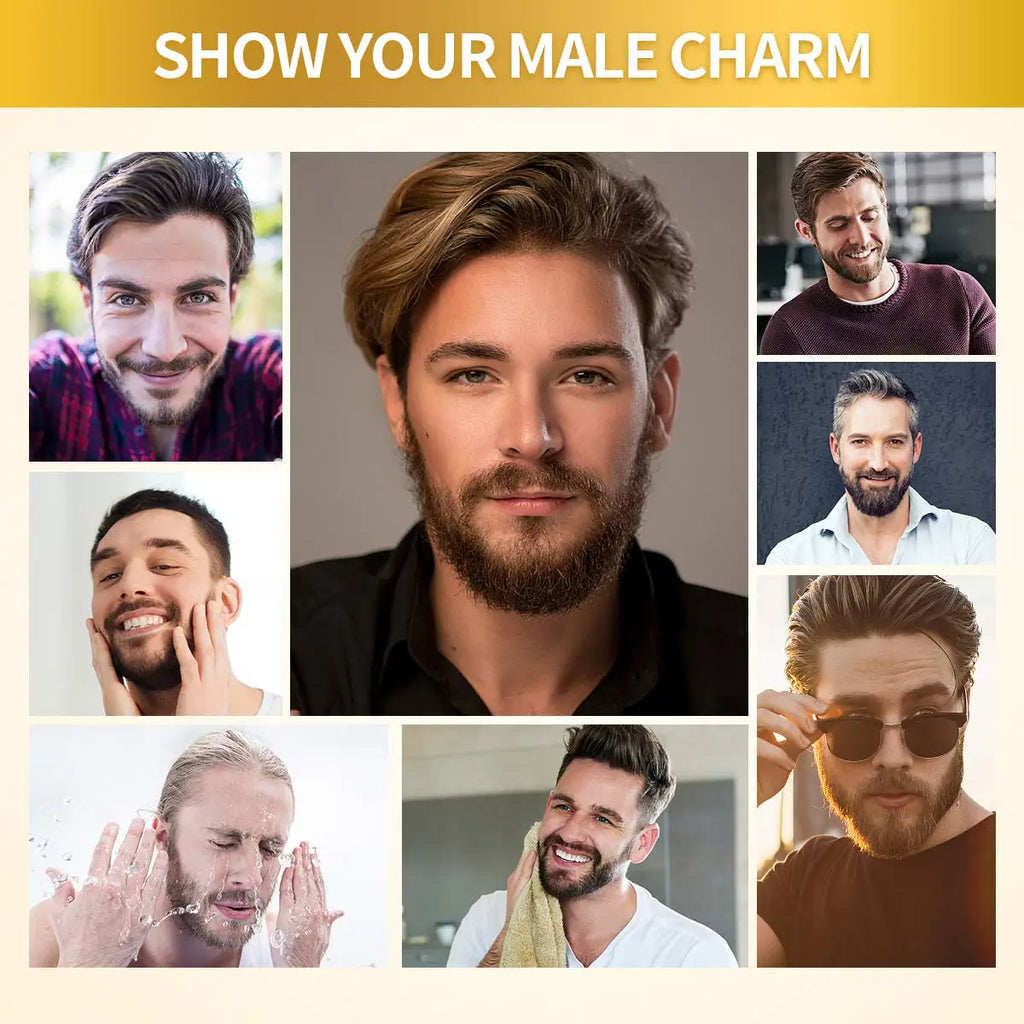Beard Growth Oil Serum Men Grooming Soften Strengthen Styling Care