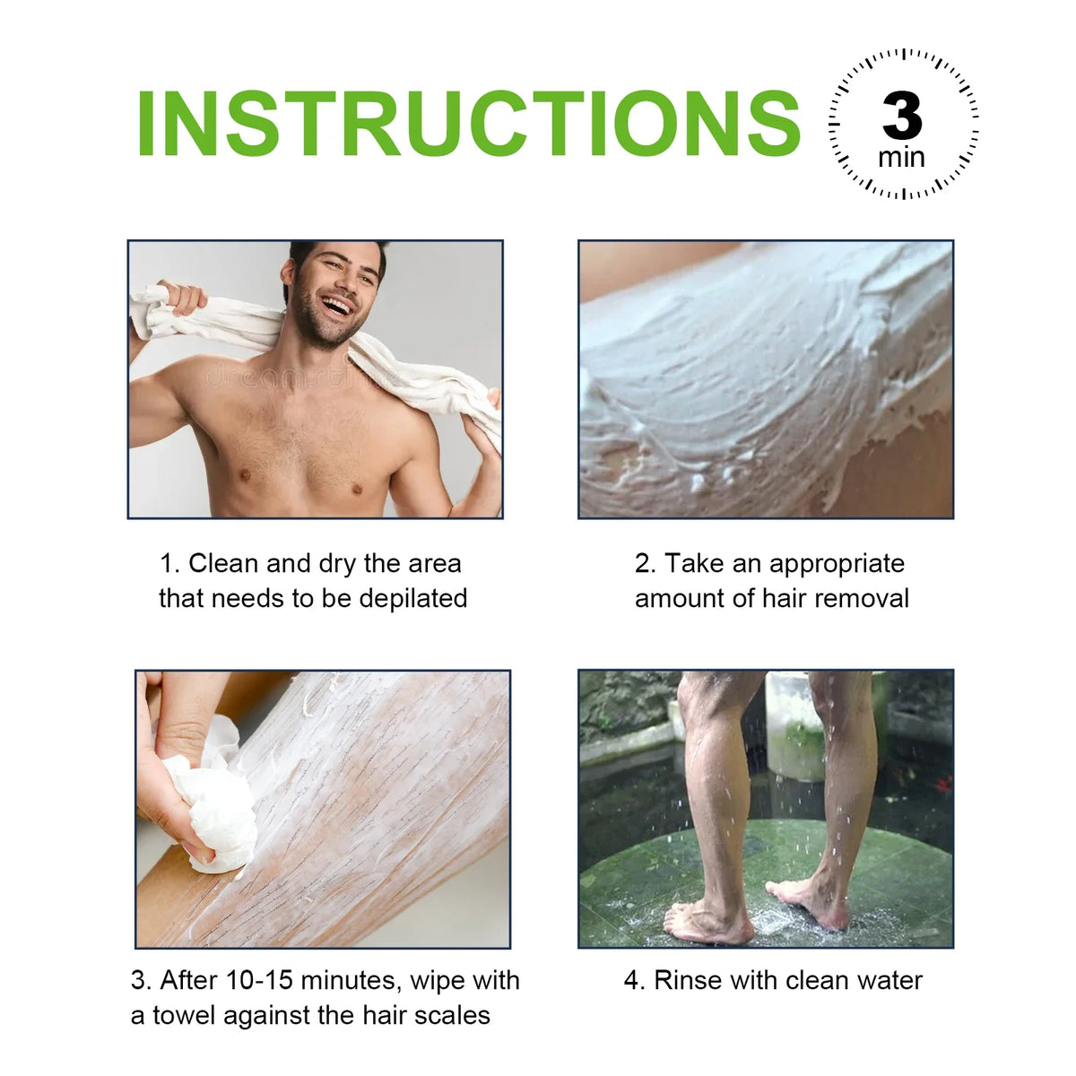 East Moon Men's Hair Removal Cream – Body & Beard 60ml