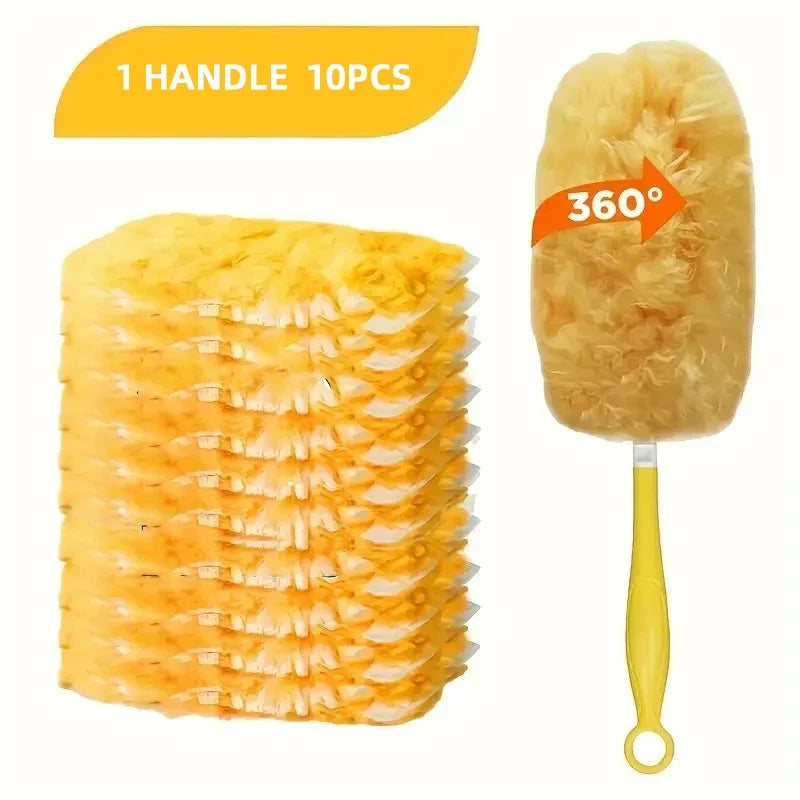 360° Electrostatic Microfiber Duster – Dust & Cobweb Cleaner