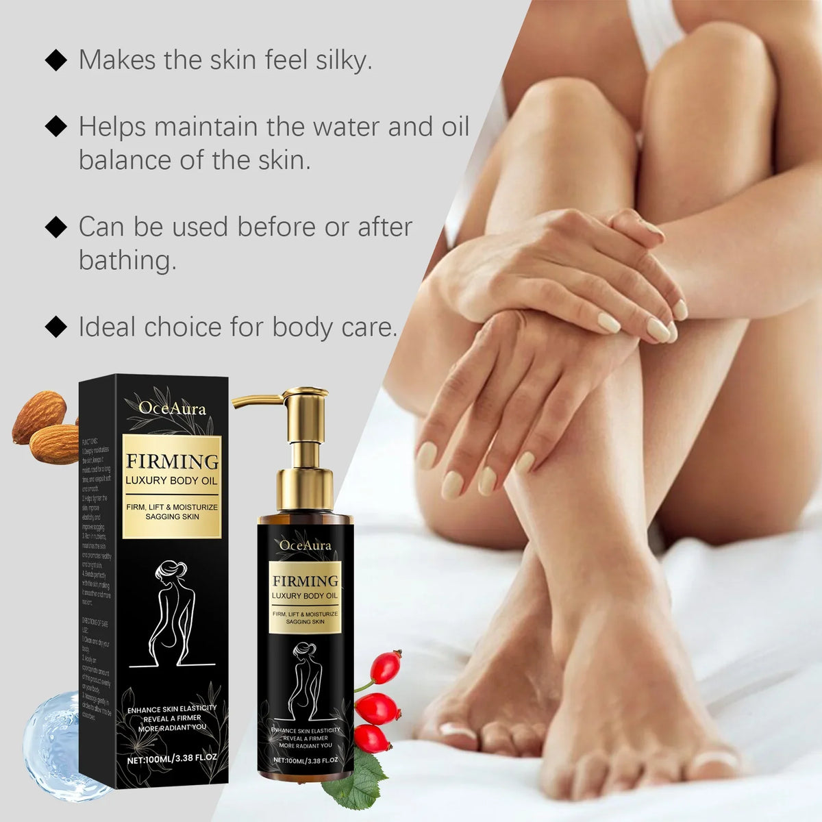 OceAura Firming Body Oil – Skin Tightening & Deep Hydration