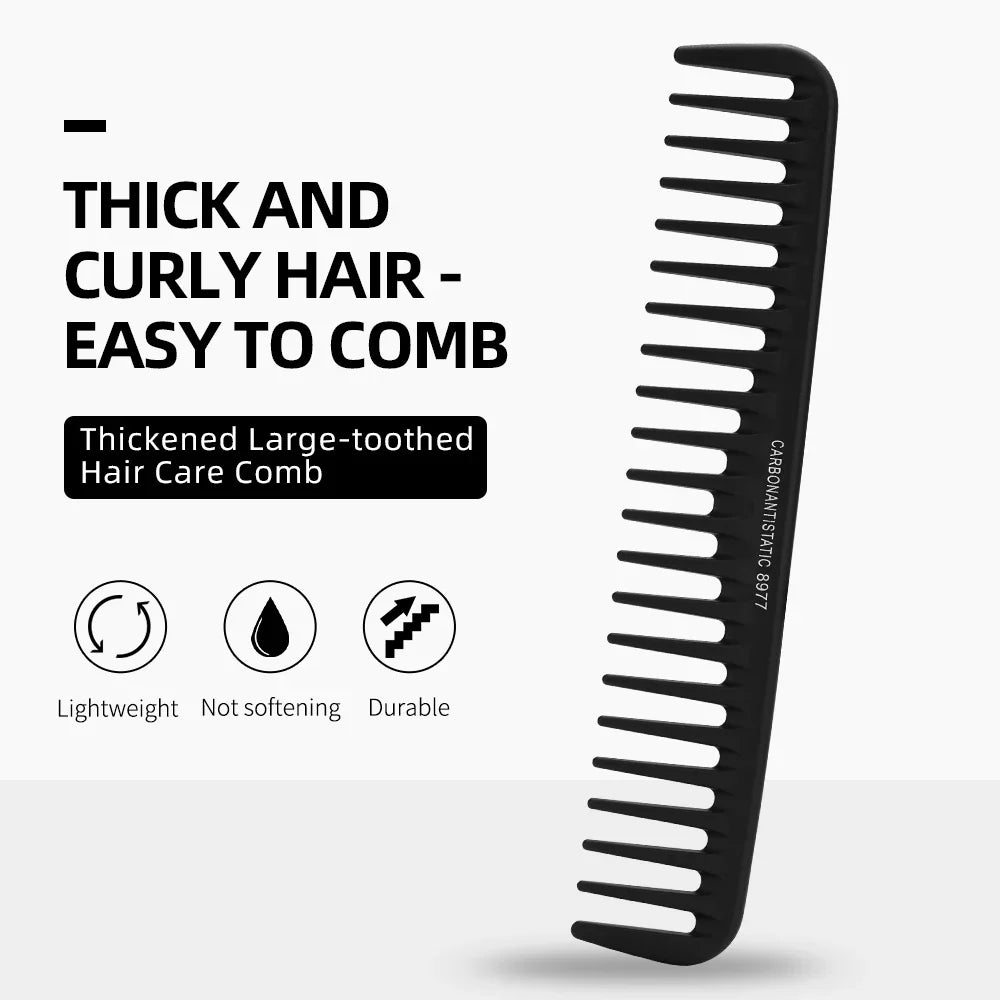 Carbon Antistatic Comb – Heat-Resistant Salon Styling Tool