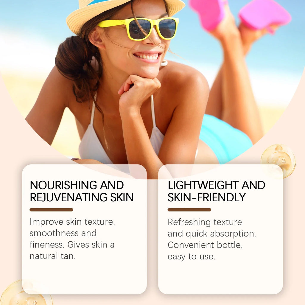 OCEAURA Coconut Dark Tanning Oil & Bronzer – 100ml Self Tan