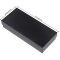 Black Rectangle Watch Box – Travel Gift Case with Sponge Insert