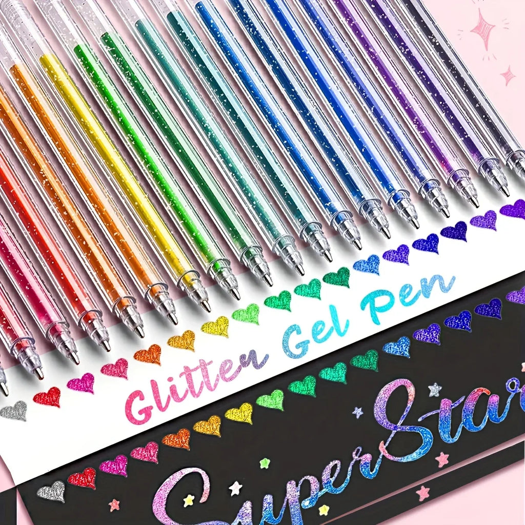 Glitter Ballpoint Pen Set – Journals, Scrapbooks & Art Projects
