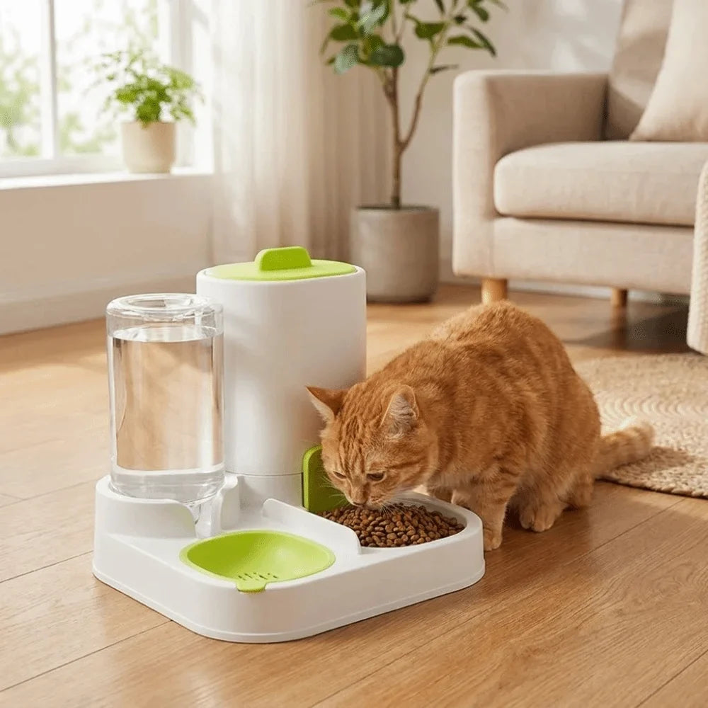 2-in-1 Automatic Dog Feeder & Water Dispenser | Large Capacity