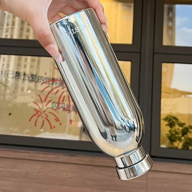 Mirror-Finish Stainless Steel Insulated Travel Cup 500ml