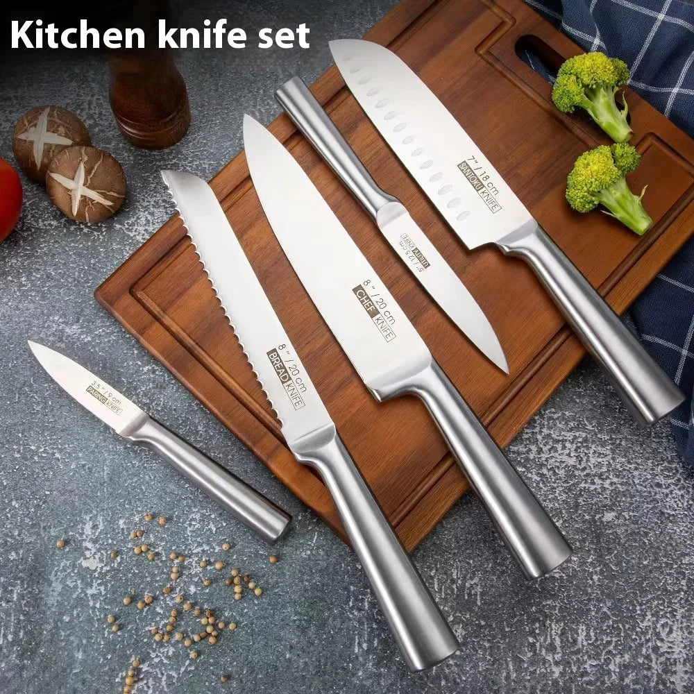 5-Piece Stainless Steel Kitchen Knife Set – All-Purpose