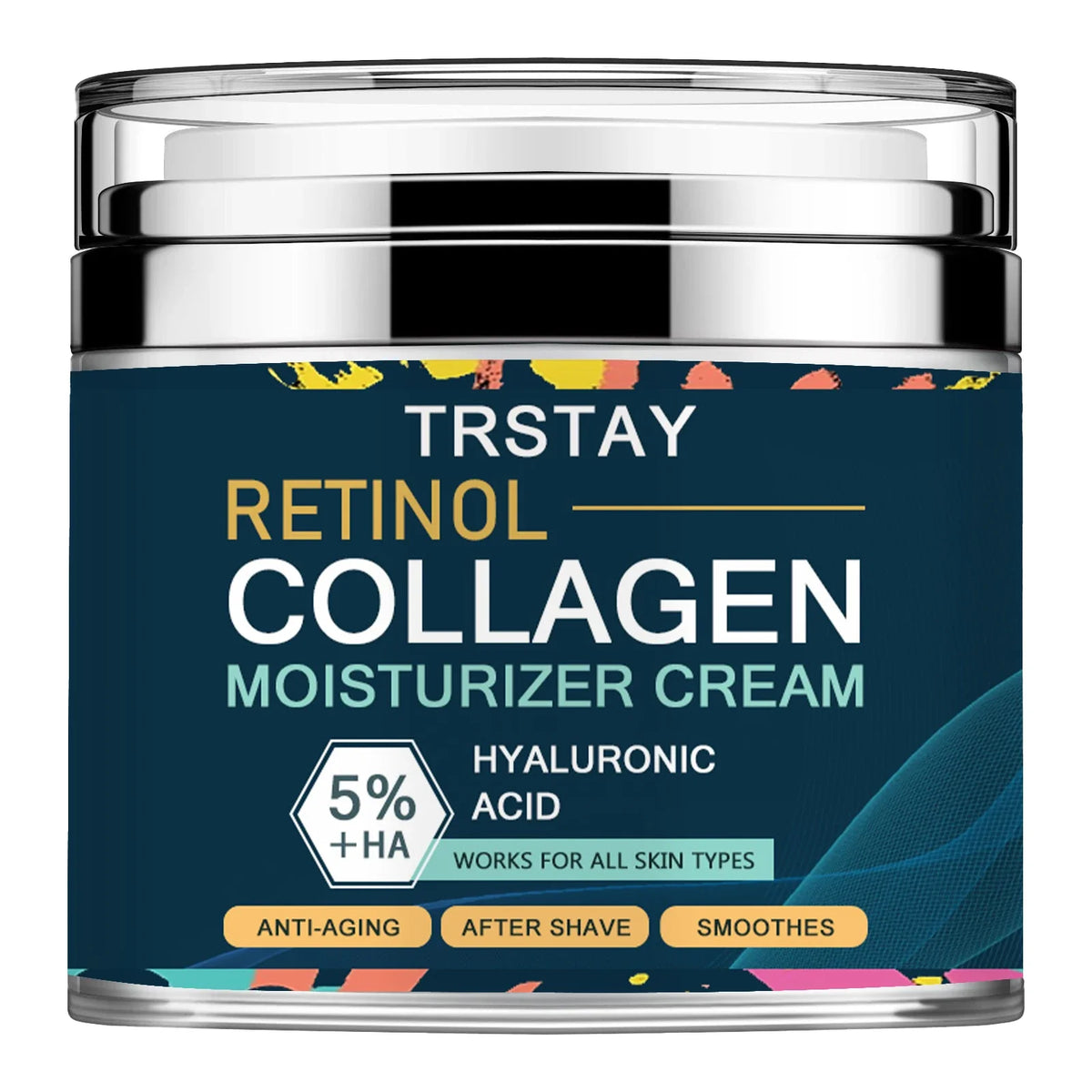 Mens Face Moisturizer Cream Collagen Hyaluronic Acid Day Night