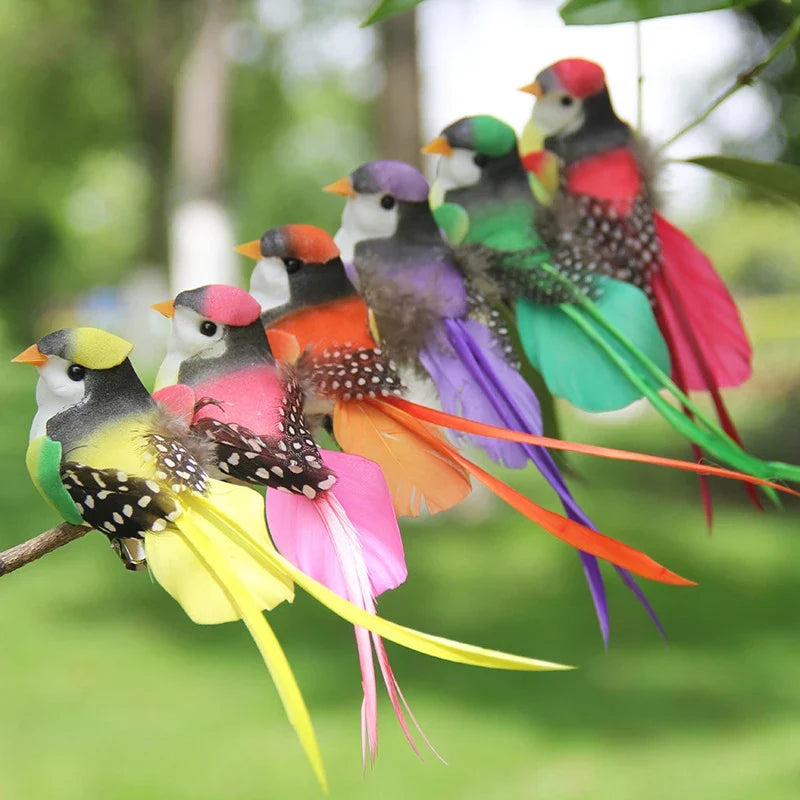 Swallow Tail Bird Clip – Handmade Artificial Bird Ornament