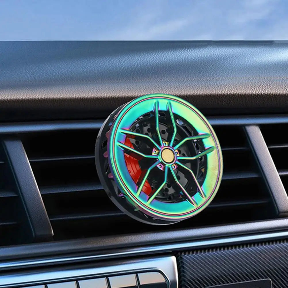 Sports Car Wheel Shape Air Freshener Vent Clip Rotatable Auto Outlet