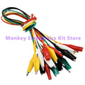 10-Pack 46cm Double-Ended Alligator Clip Test Lead Jumper Wires