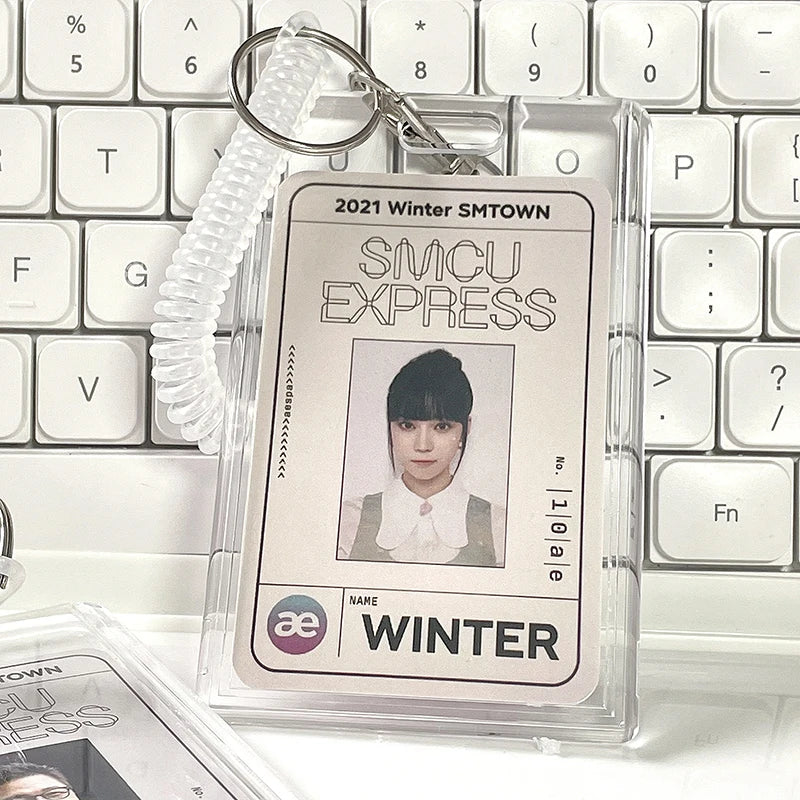 Acrylic Photocard Holder Keychain – Kpop ID Card Protector