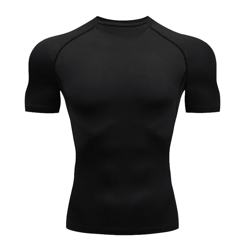 Men's Compression Gym T-Shirt – Quick Dry Fitness Sport Top