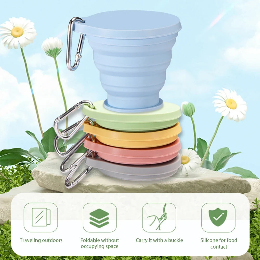 Foldable Silicone Collapsible Travel Cup – BPA-Free Leakproof