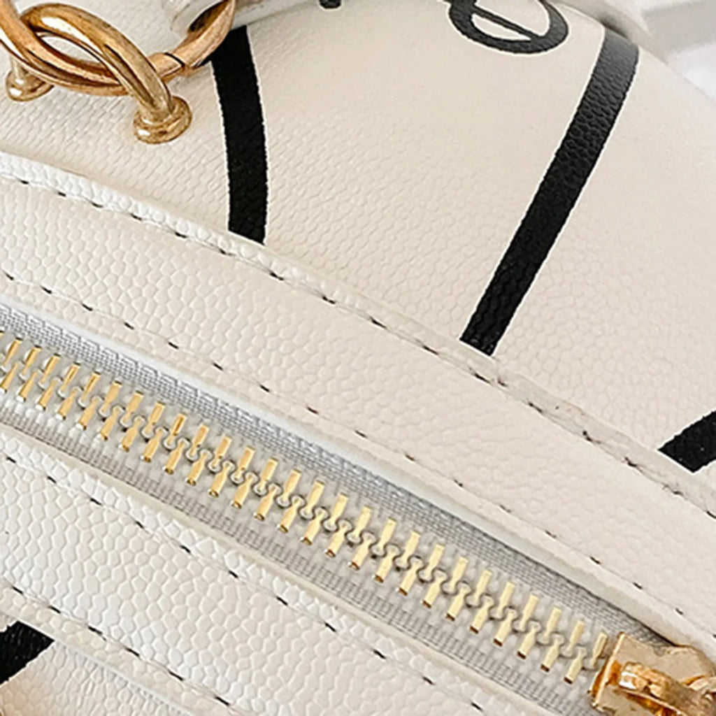Novelty Basketball Purse – PU Leather Round Shoulder Bag Women