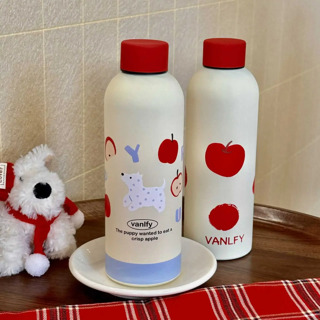 Cute Dog Vacuum Insulated Stainless Steel Thermos Bottle