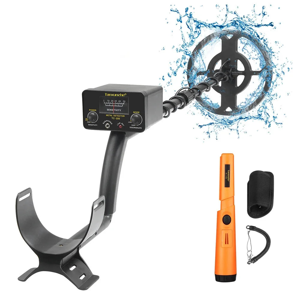 TC-200 Upgrade Metal Detector Underground Wire Iron Gold Adjustable