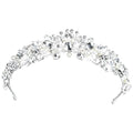 Bridal Rhinestone Crown Tiara – Gold & Silver Wedding Headpiece