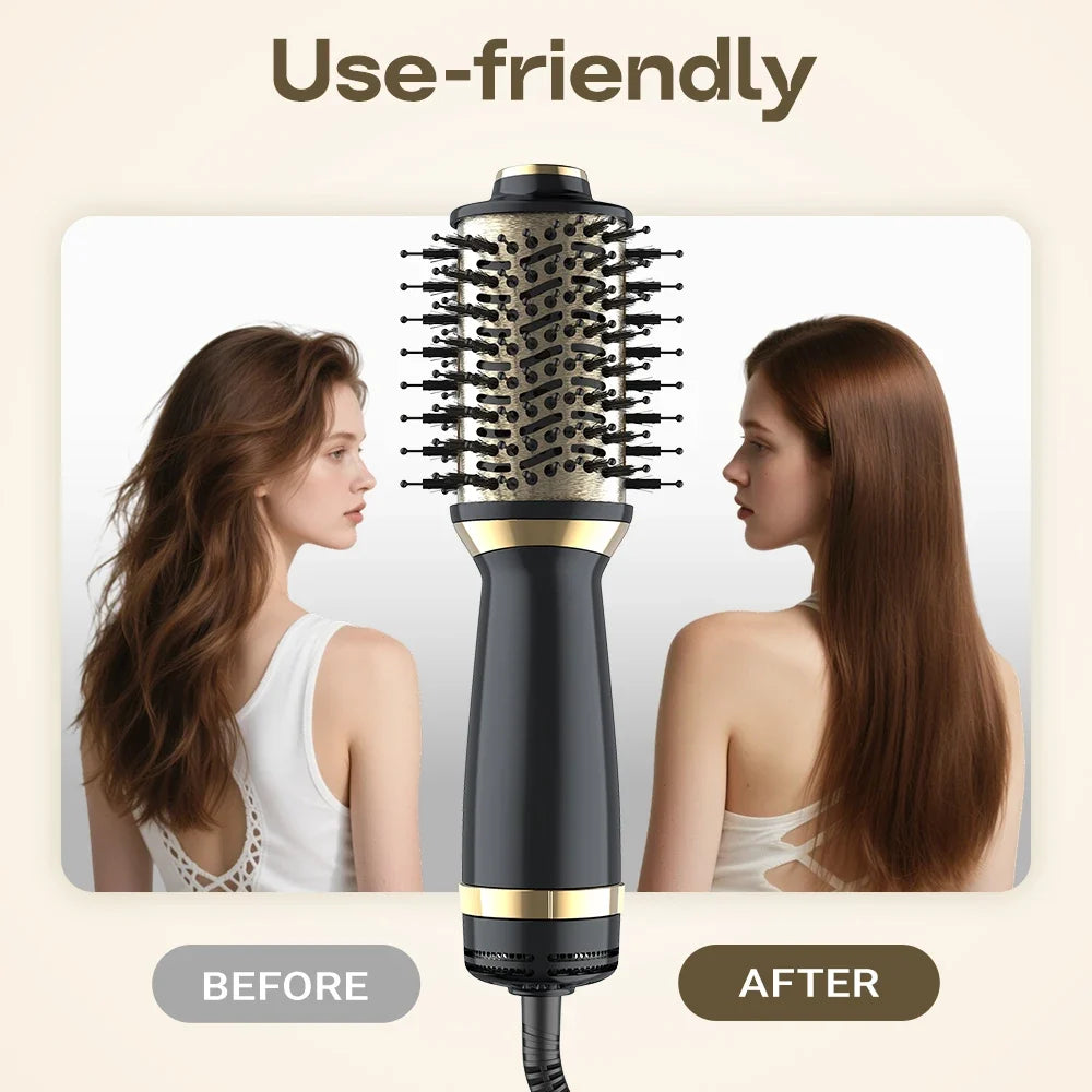 LISAPRO 4-in-1 Hot Air Brush Hair Dryer – All Hair Types