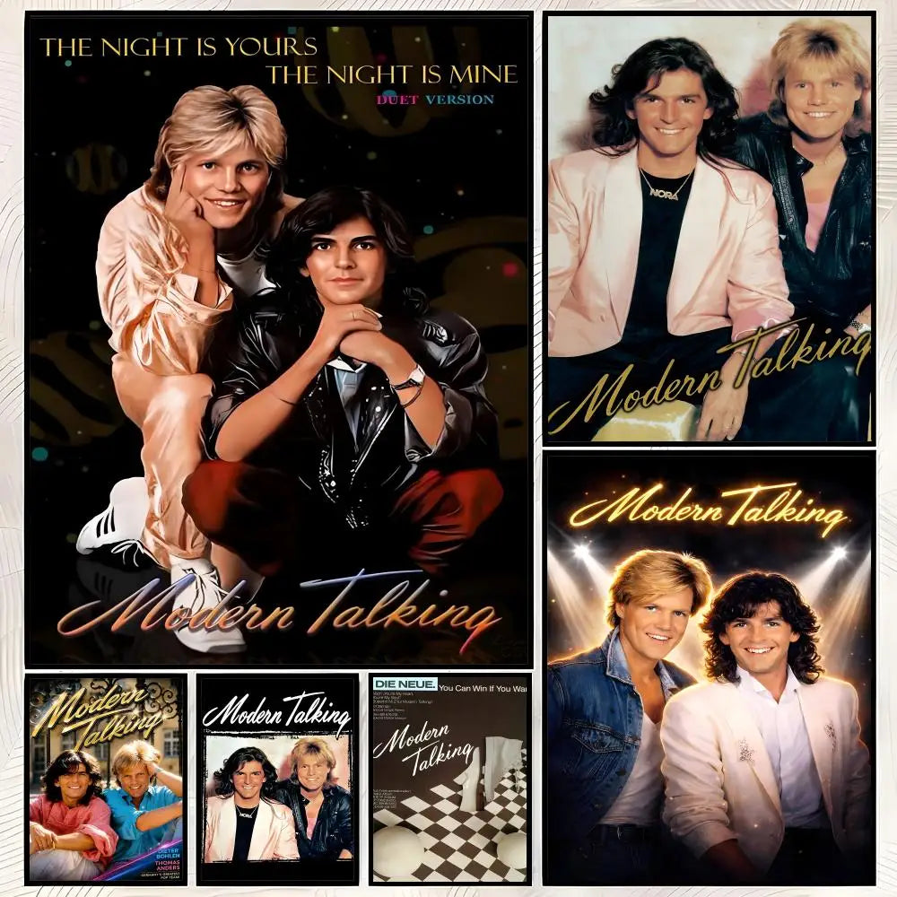 Modern Talking Band HD PVC Wall Poster – Self-Stick Decor