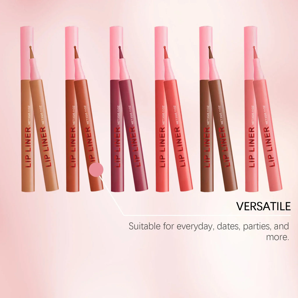 Waterproof Multi-Color Lip Liner Pencil – Moisturizing & Long-Lasting