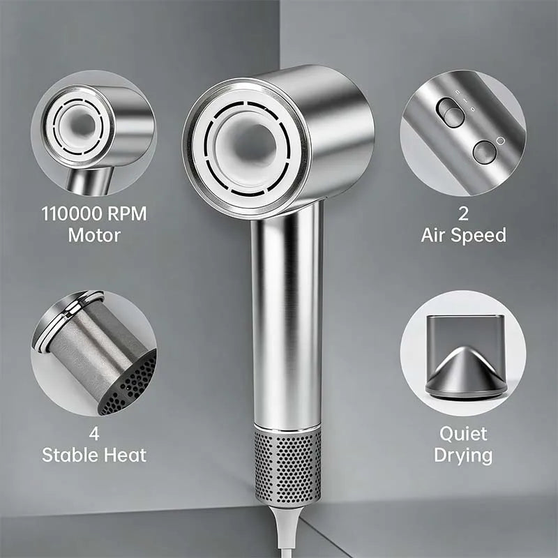 Foldable Ionic Travel Hair Dryer – Compact & Dual Voltage