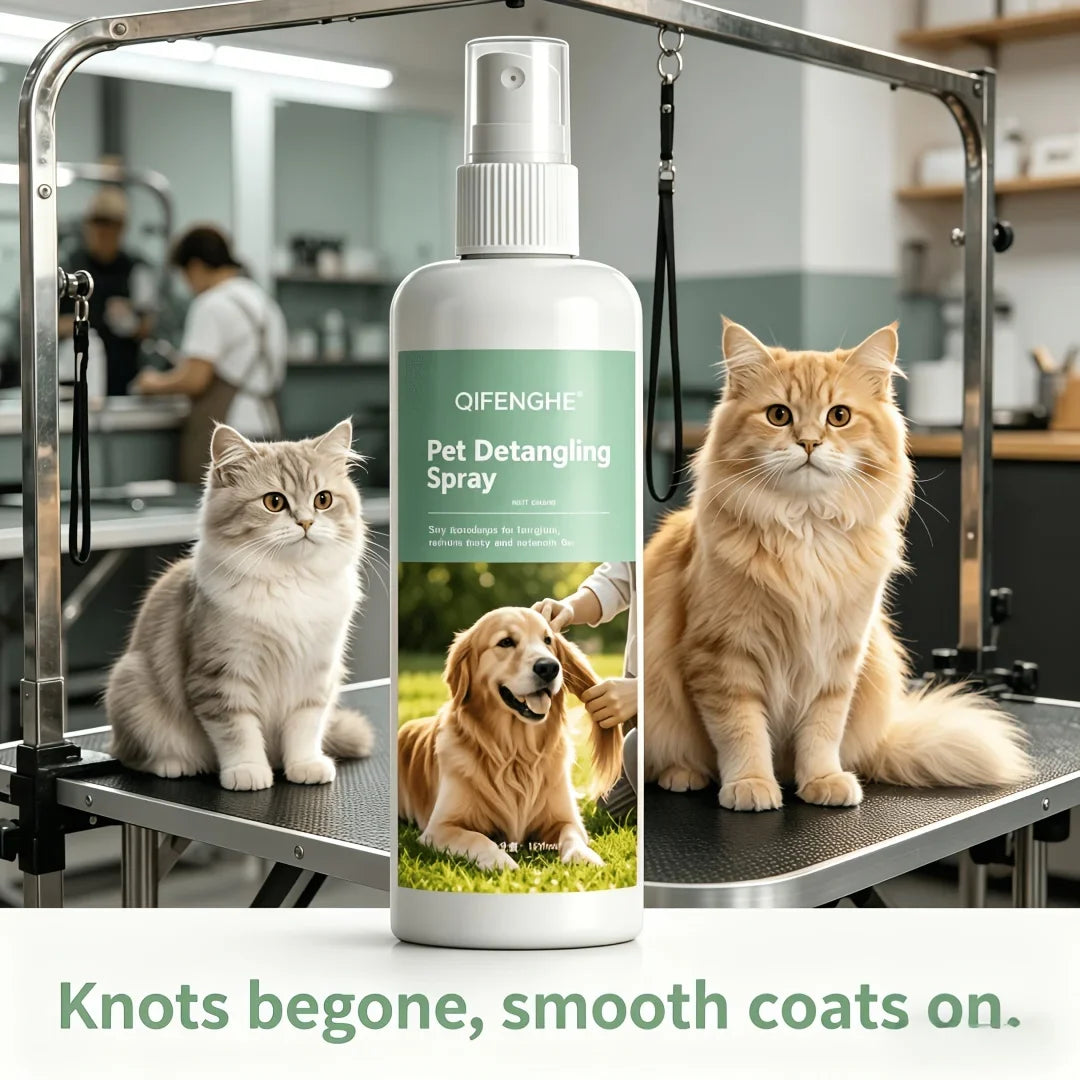 Pet Detangling Spray & Lint Roller Set | Cats & Dogs