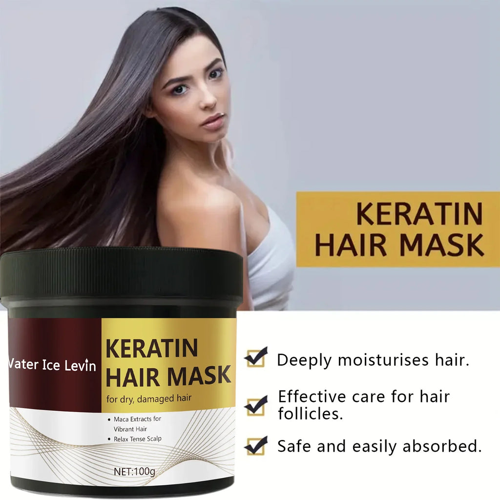 Keratin Hair Mask – Smooth, Moisturize & Control Frizz (100g)