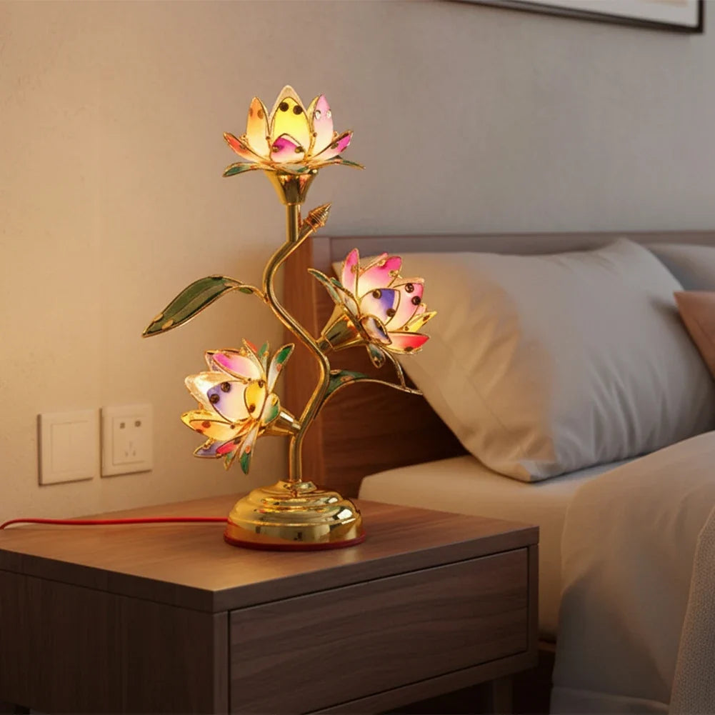 Electric Lotus Lamp | Color-Changing LED Decorative Table Light