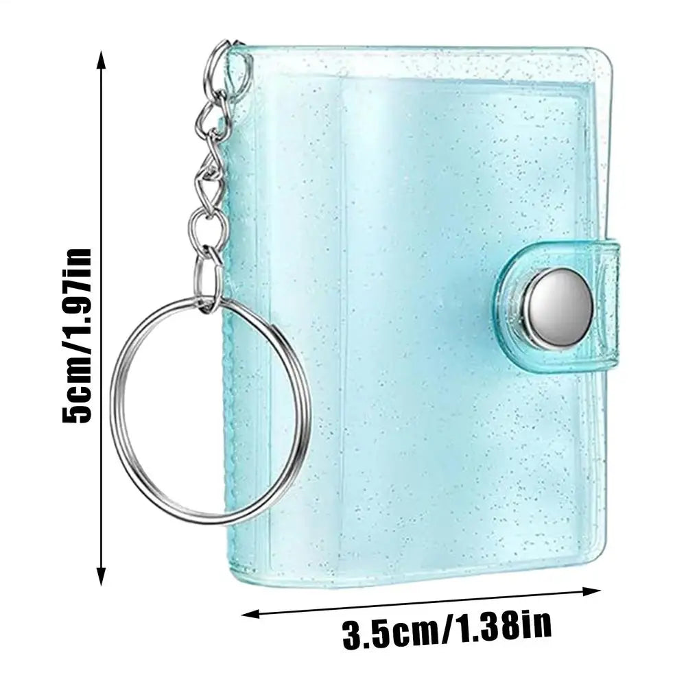 Mini Photo Album Keychain – 24-Pocket Portable Picture Binder