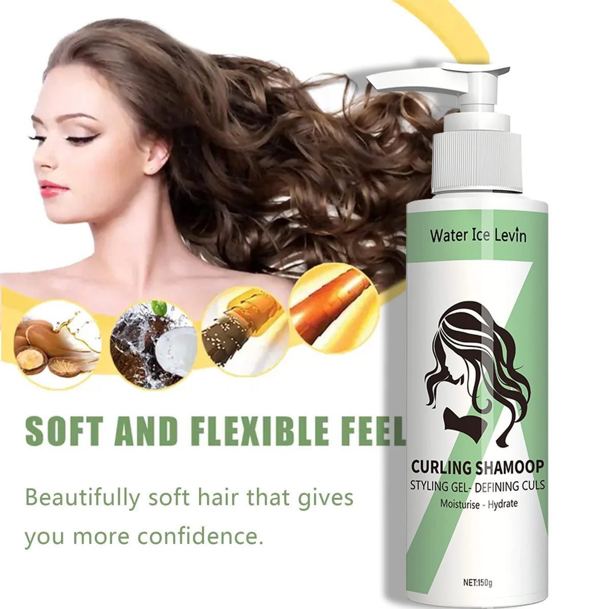 Hydrating Curl Conditioner – Keratin, Biotin & Green Tea 150g