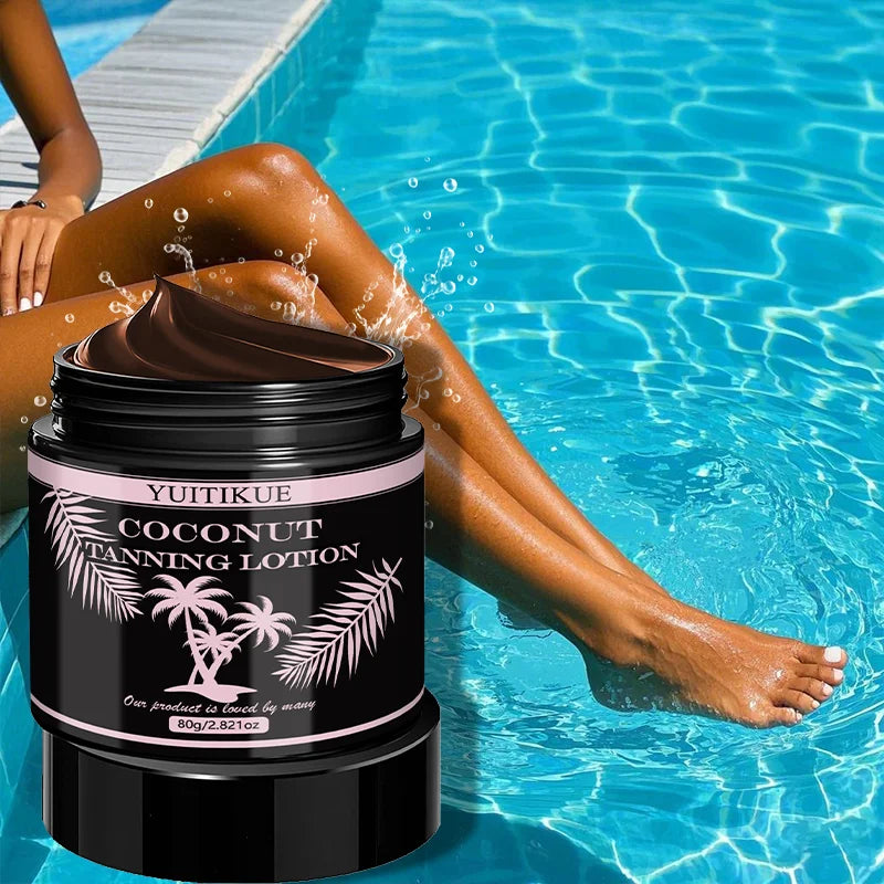 YUITIKUE Coconut Sunless Tanner – Hydrating Self Tan, 80g